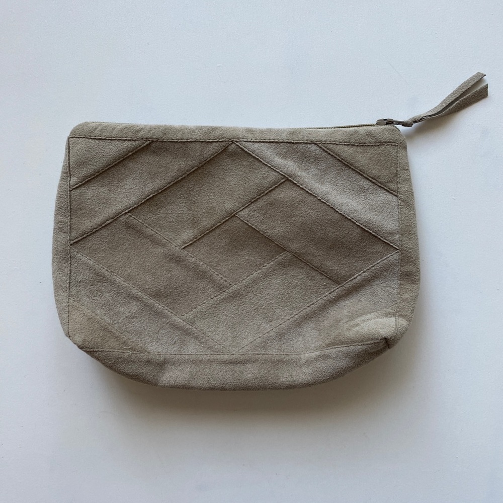 Vintage Dorli UltraSuede Tan Suede Zipper Pouch - Picture 8 of 8